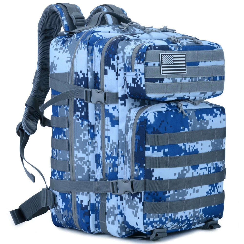 45L Tactical 3P Backpack Bag 30L 3 Days Outdoor Backpack Waterproof Climbing Rucksack Camping Hiking Bag Mochila