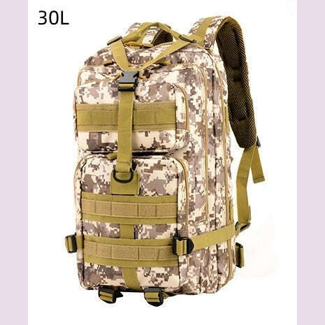 45L Tactical 3P Backpack Bag 30L 3 Days Outdoor Backpack Waterproof Climbing Rucksack Camping Hiking Bag Mochila