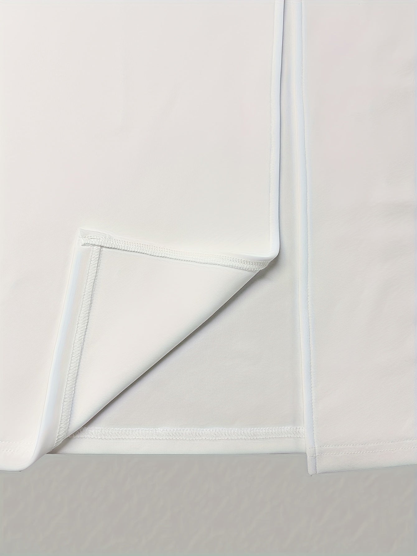 Elegant Women'S Bodycon Dress - Long Sleeve V-Neck with Belt, High-Low Hem, Stretchy Polyester Blend, Solid Color, Perfect for All Seasons, Versatile Fashion | Belted Waist Dress | Glossy Texture