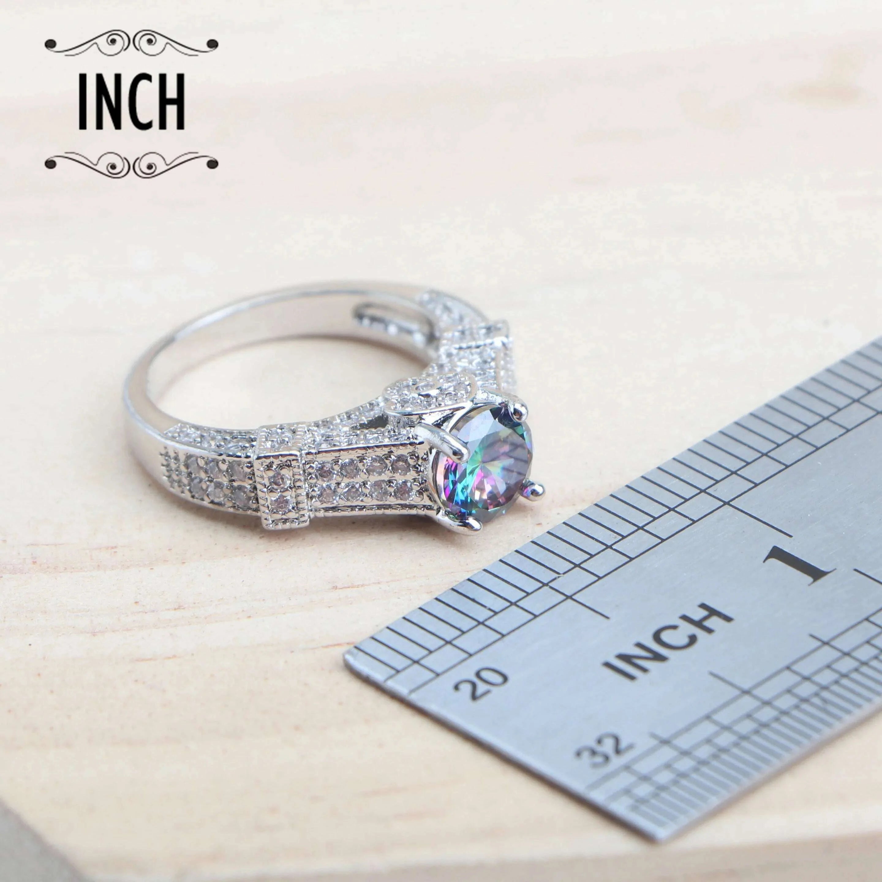 925 Sterling Silver Jewelry Sets For Women Wedding Jewelry Ladies Purple Zircon Earrings Bracelets Set Rings Pendant Necklace