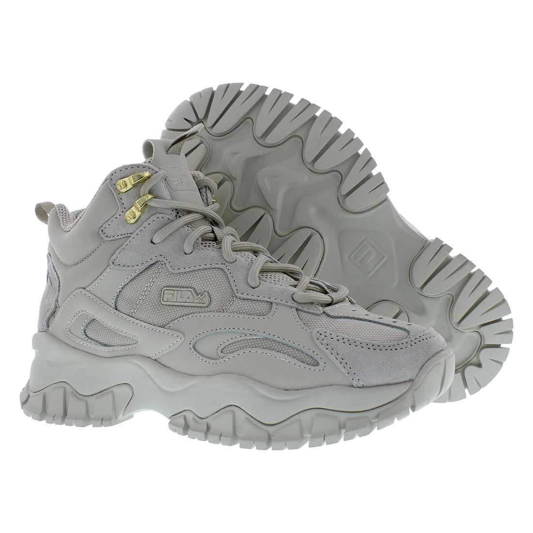 Fila Ray Tracer GS Girls Shoes Color: Grey/Gold 100% Authentic - Kimlud