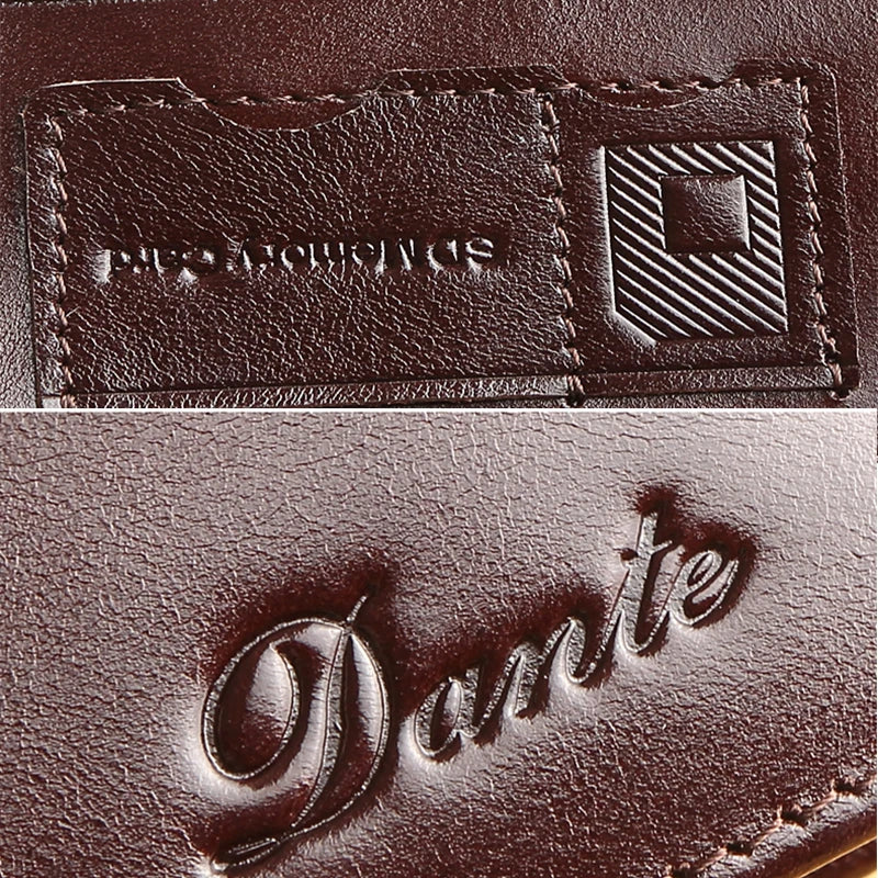 Dante Classic Retro Style Wallet 100% Genuine Leather Men Wallets Short Male Purse Card Holder Wallet Men Fashion High Quality