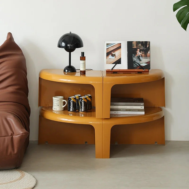 Nordic INS Modern Side Table Detachable Splicing Combination Plastic Coffee Table for Small Hotels Living Room Furniture...