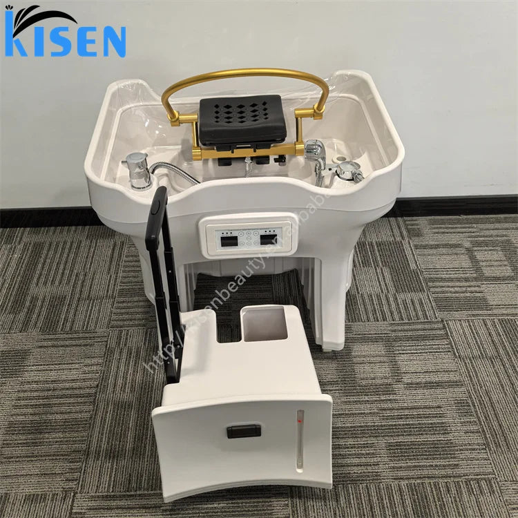 KISEN Hair Salon Furniture Portable Head Spa Equipment Portable Head Basin Beauty Salon Dedicated Hair Spa Portable Head...