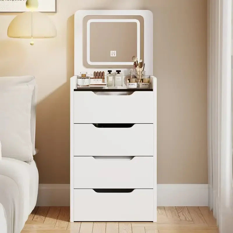 Wholesale Modern Dressing Table Bedroom Furniture White Color Makeup Vanity Makeup Table Vanities With Mirror | Kimlud...