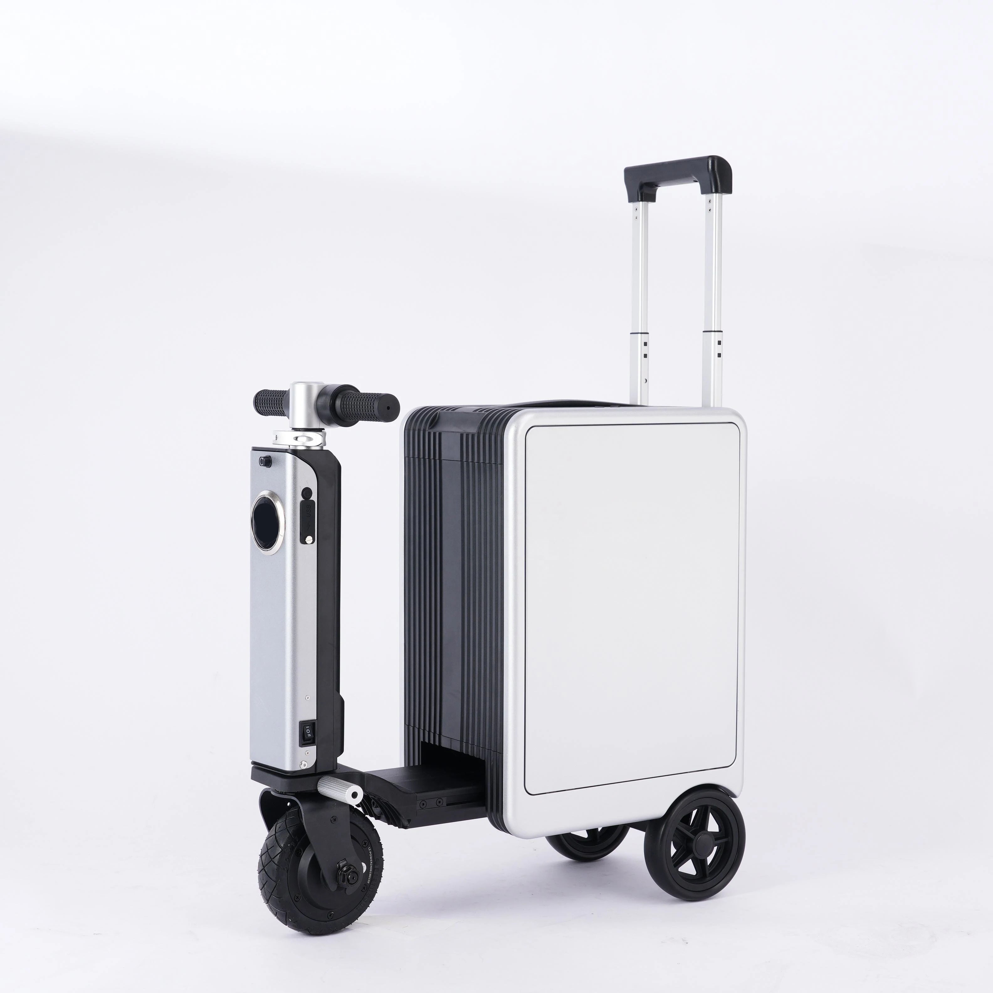 FENGJIU Luggage Electric Scooter USB Charging Bluetooth Electric Luggage Riding Scooter Suitcase Board the Plane Travel...