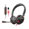Factory Sale MHP-886 ENC Noise Cancelling USB Wired On-ear Computer Gaming Headset Headphone With Microphone for Game