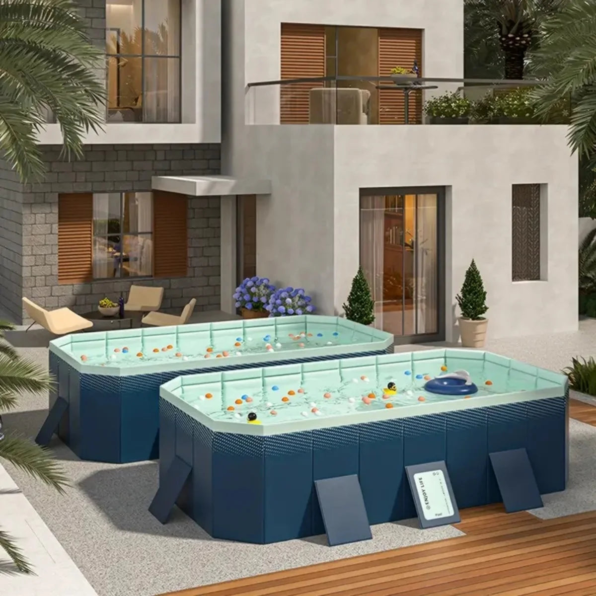 Outdoor Furniture 2.1 Meters Inflatable Pool | Kimlud Outdoor Luxury Table