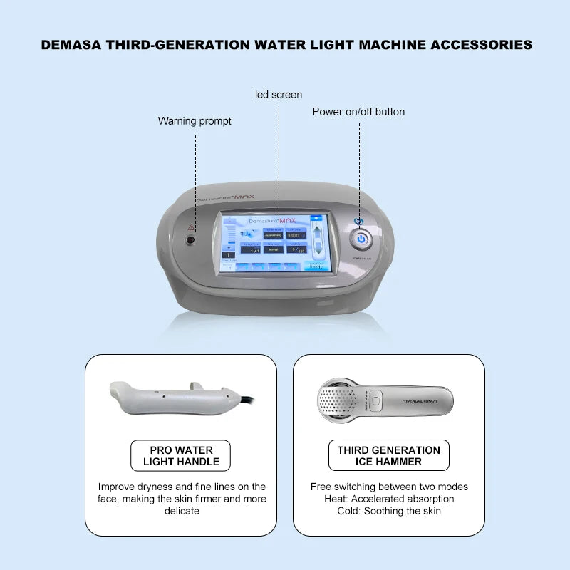 Newest Hydration Brightening Beauty Machine for Home Use Facial Care Equipment with Oxygen Jet Peel and Firming Dermabrasion