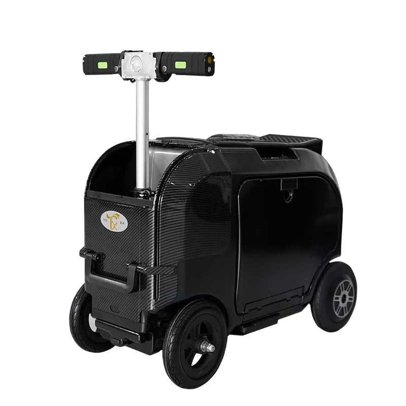 FENGJIU Electrical Luggage for Elderly People to Ride Safely Multi Functional Smart Luggage with Password Lock | Kimlud...