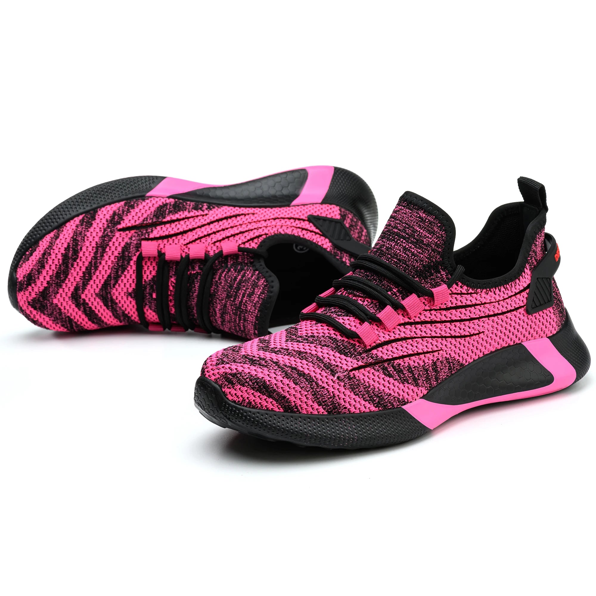 Lady Low Steel Toe Cap Cut Waterproof Winter Anti-Slip Industrial Work Safety Boots Unisex Pink Rubberized - Kimlud