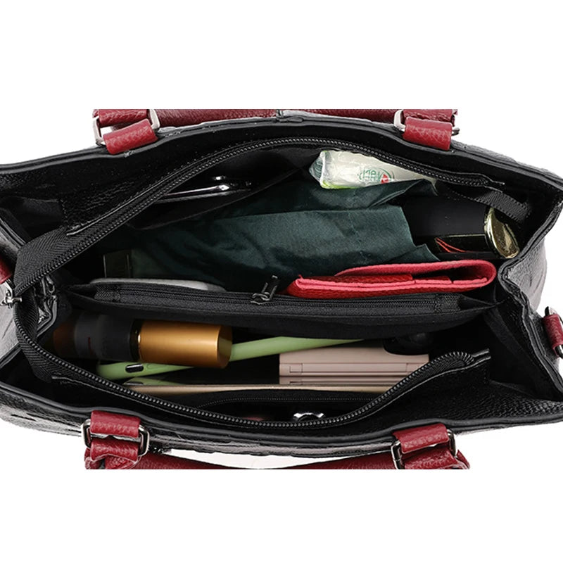 PU Leather Casual Crossbody Bags for Women Ladies Luxury Designer Tote Handbag Female Large Capacity Travel Shoulder Bag Sac