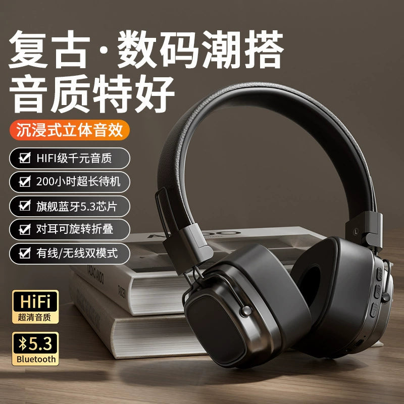 Retro Headset for Marshall Real Wireless Bluetooth Headset Subwoofer Noise Reduction High Sound Quality Headset