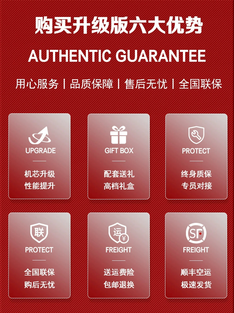 Black Water Ghost Swiss Certified Genuine Brand Watch Men Automatic Mechanical Watch Multi-Function Sun and Moon Phase Luminous Top Ten