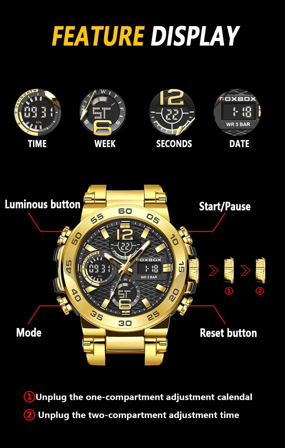 LIGE Men Digital Watch Military Sports Swimming Watches Fashion Waterproof Dual display Wristwatch Mens Relogios Masculino