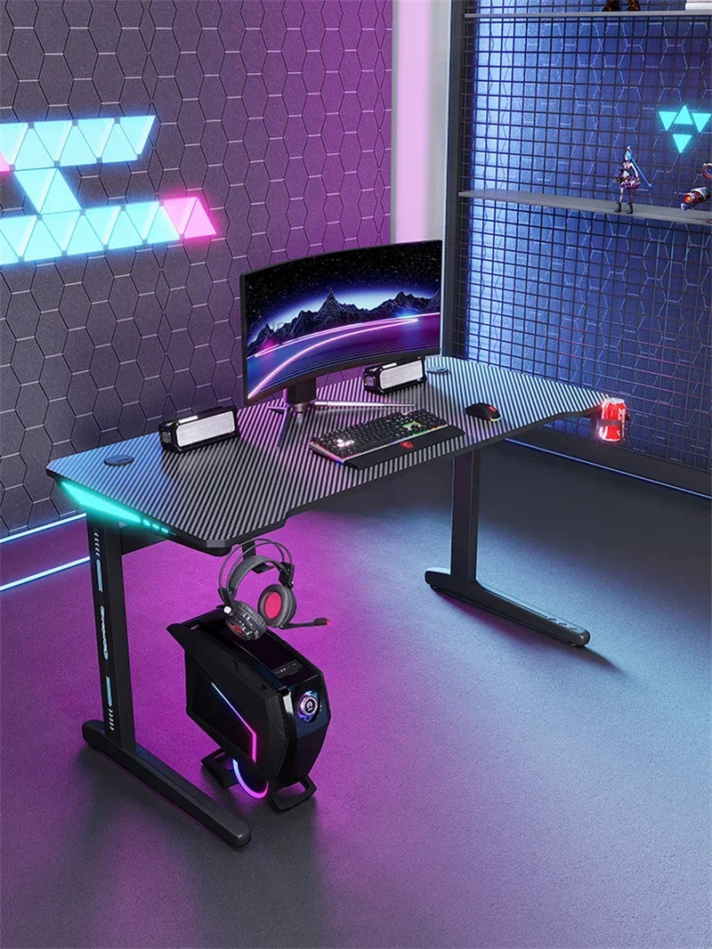 Upscale Lifting Mesa Gamer Computer Desks Simple Manmade Board Gaming Desk Light Luxury Household Bedroom E-sports Gaming Table