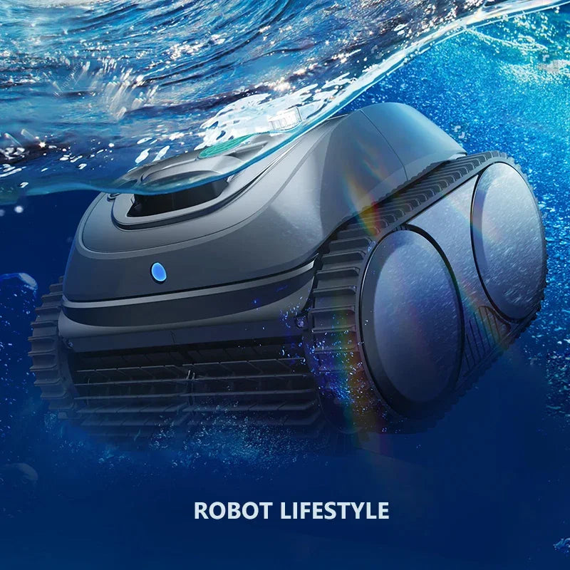 Wireless Robotic Swimming Pool Cleaner WYBOT C1 APP Control Clean Floor Wall Waterline Pools Cleaning Robot, Runing Time 120mins