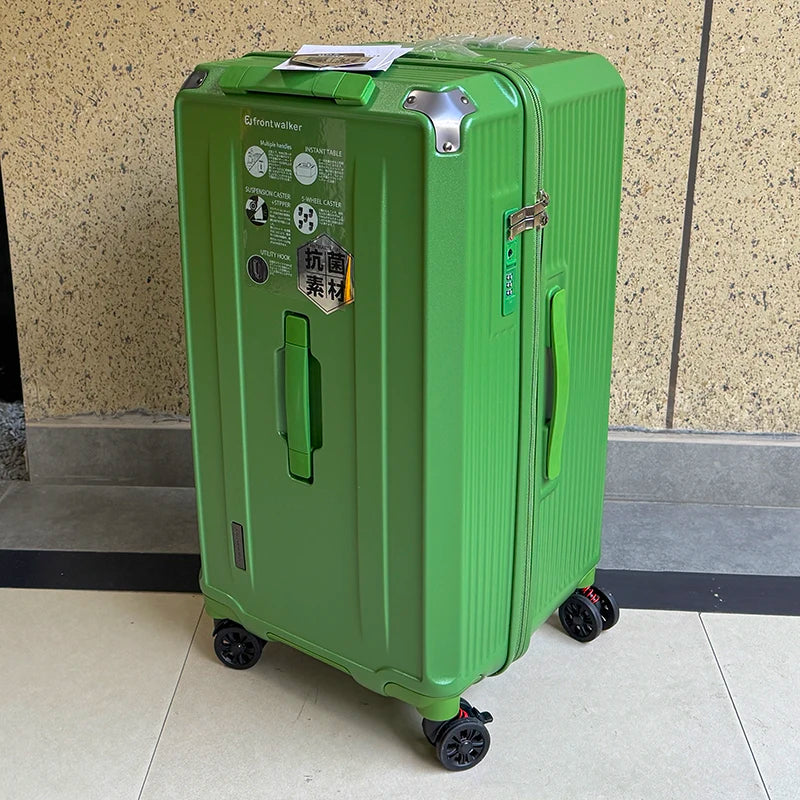 36/38/40/50 inch Large Size Luggage Explosion-proof Five Wheels Brake Travel Suitcase Thickened PC Material Zips Trolley Case