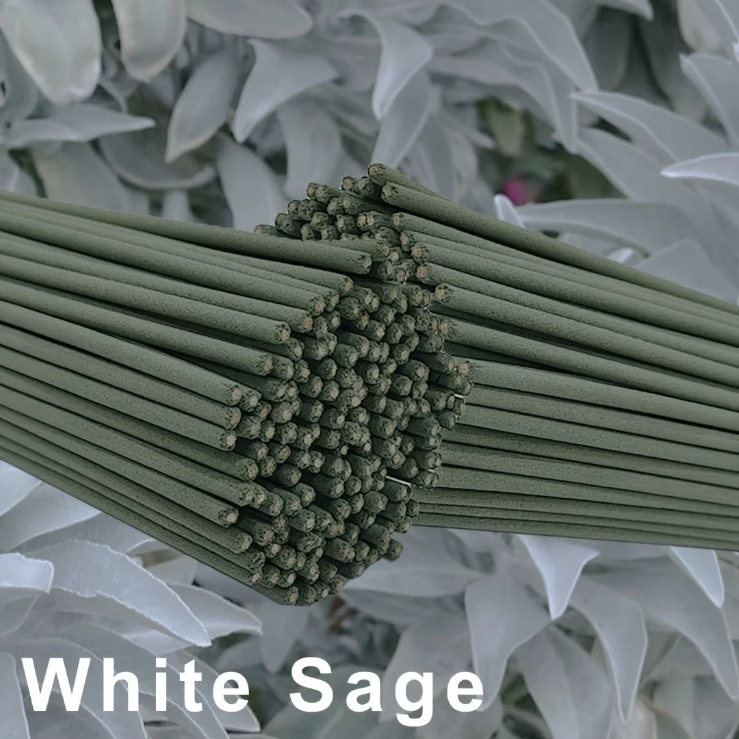 20/50 White Sage Incense Sticks, 8.66inch , Suitable for Yoga and Meditation, Purifies the Mind and Eliminates Negative Energy