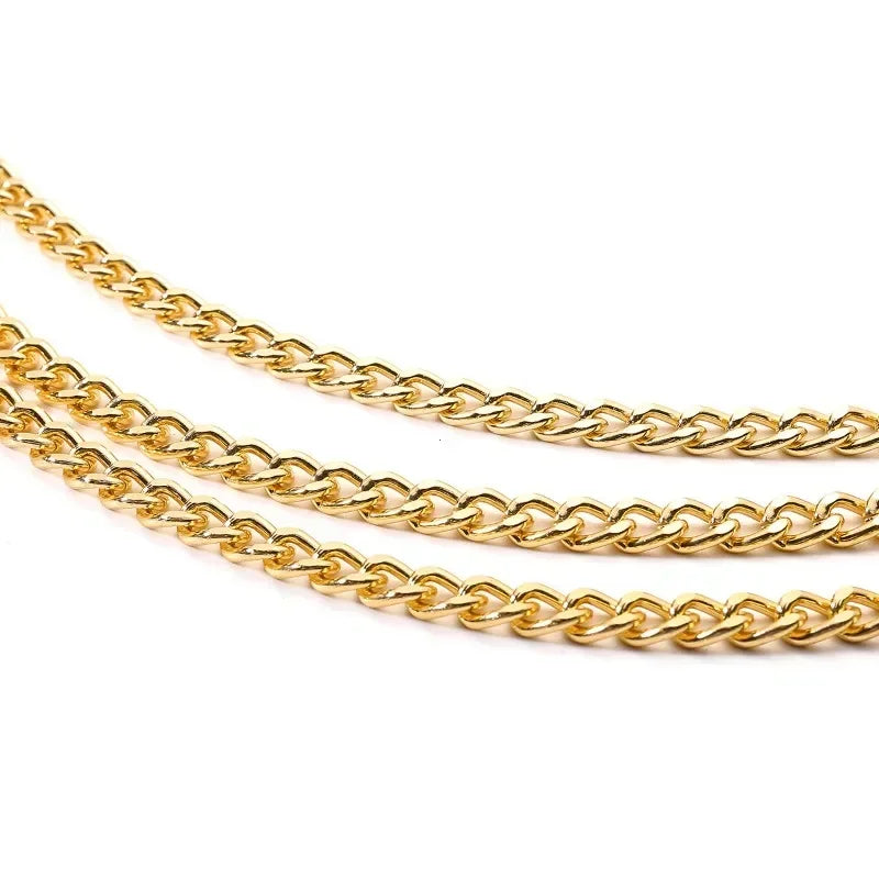 Retro Chain Belts for Women Waistbands Multilayer Long Tassel for Dress Waist Chain Belts Rhinestone Crystal Belly Chain...