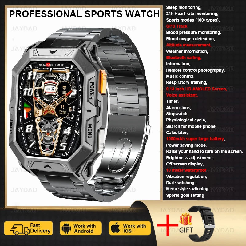 2025 New For Huawei Original Premium GPS Smart Watch Men Ultra HD Screen 1000MAH Battery BT Call 10ATM Waterproof Smart Bracelet