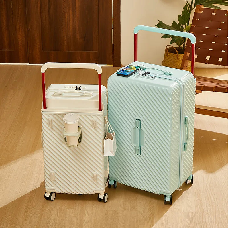 20/24/28/32 inch Wide Handle Travel Suitcase Carry-on Luggage Multifunctional Password Trolley Case With Wheels Rolling luggage
