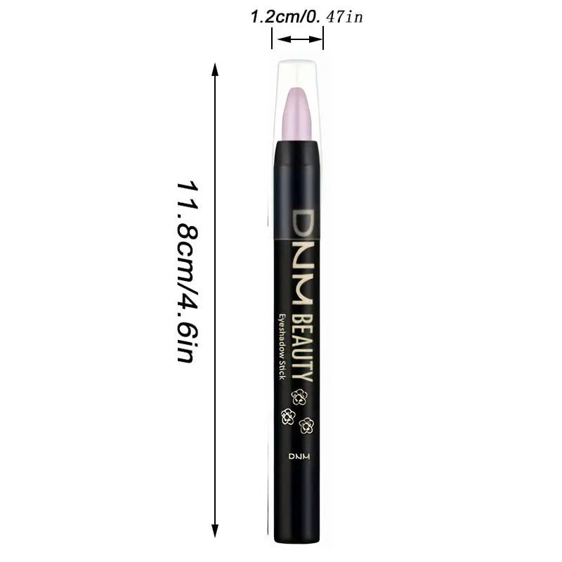 10pcs Pearlescent Eyeshadow Sticks High Pigmented Eyeshadow Pencil Glitter Waterproof Long-Lasting Eye Makeup Non-Smudged