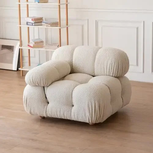 Modern Minimalist Creative Block-Style Fabric Sofa Compact Living Room Balcony Seating with Trendy Upholstery WebPopular...