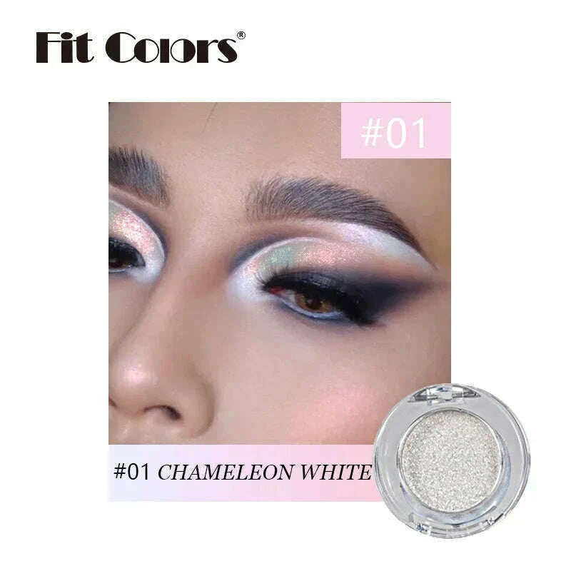 High-Pigmented Chameleon Purple Eyeshadow Powder MultiChrome Shifting Pigments Shiny Metallic Lipstick Eyes Makeup Palette