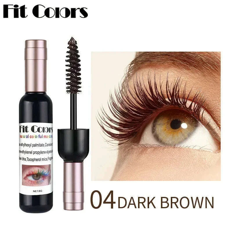 1PC Colorful Eyelash Mascara EyeLashes Extension Curling Lengthen White Purple Cosplay Makeup Glitter Point Diamond Mascara