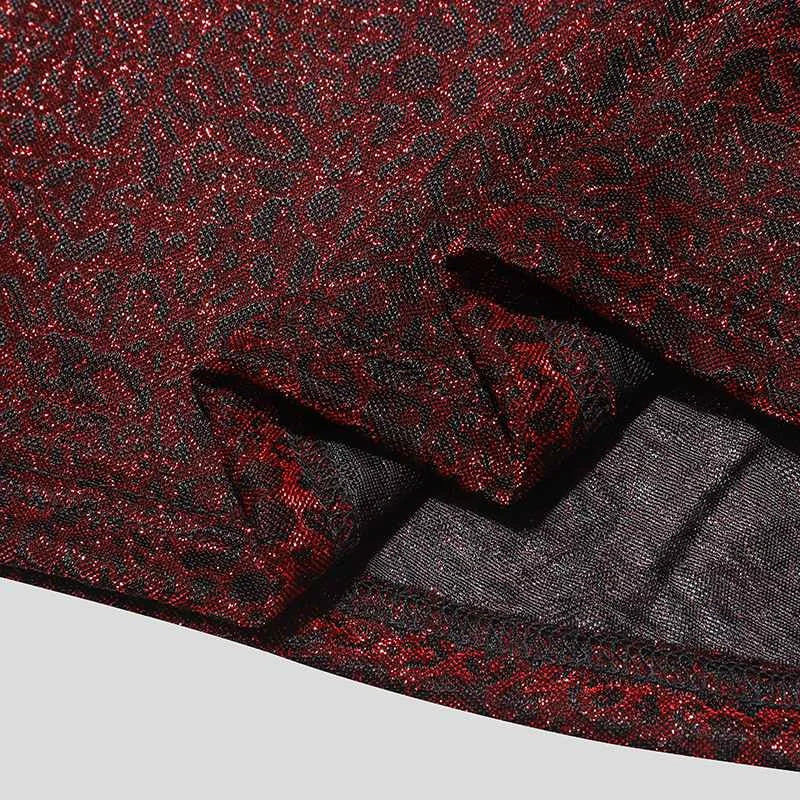 2024 Summer New European and American Men's Sexy Perspective High Neck Design Sensual and Fun Short Sleeve T-shirt Top - Kimlud