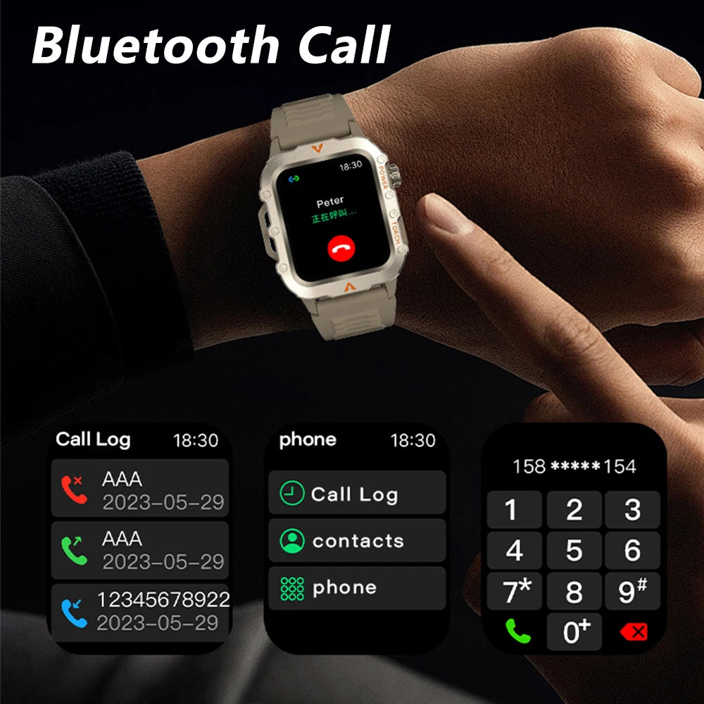 Original Men Smart Watch Bluetooth Call Fitness Clock 3ATM IP68 Swim Waterproof Sports Smartwatch for Women Xiaomi Android 2025