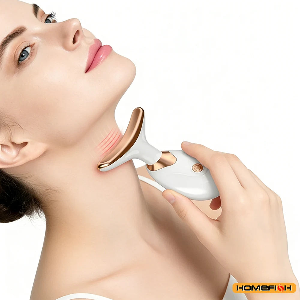Portable Micro-current Facial Lifting Device - Electric Skin Firming Massager for Wrinkle Reduction, Jawline Contouring