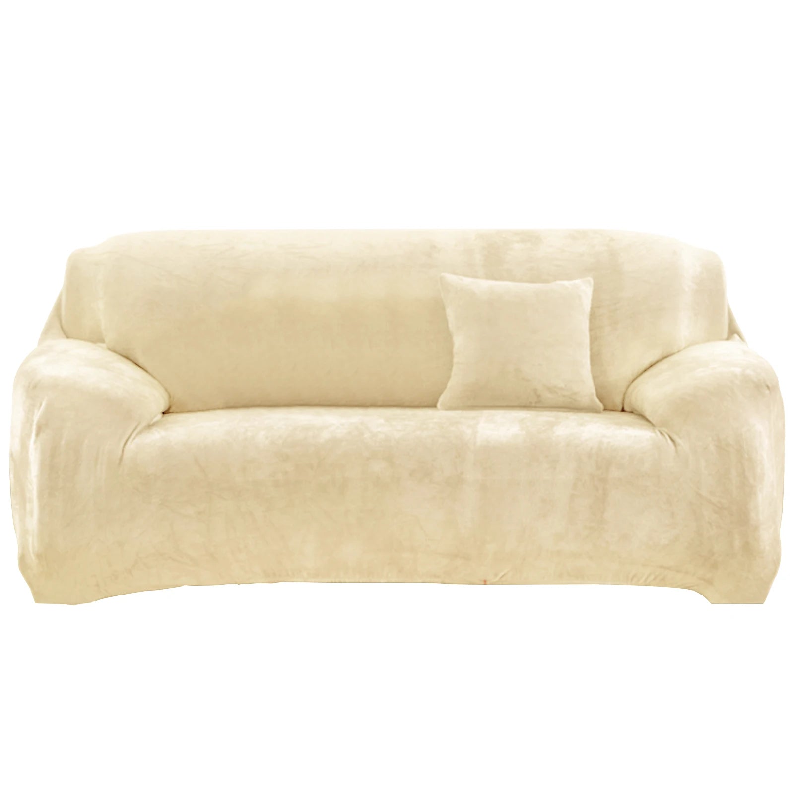 Velvet Sofa Cover Elastic Thick L Shaped Corner Sofa Slipcover for Living Room 1/2/3/4 Seater Stretch Cover for Couch Armchair - Kimlud