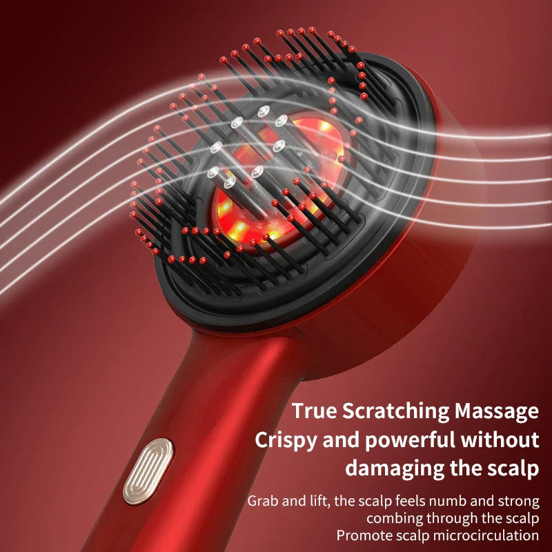 3 Modes Electric Multifunctional Infrared Therapy Comb Promote Hair Growth Massage of Hair Follicles Essence Oil Applicator