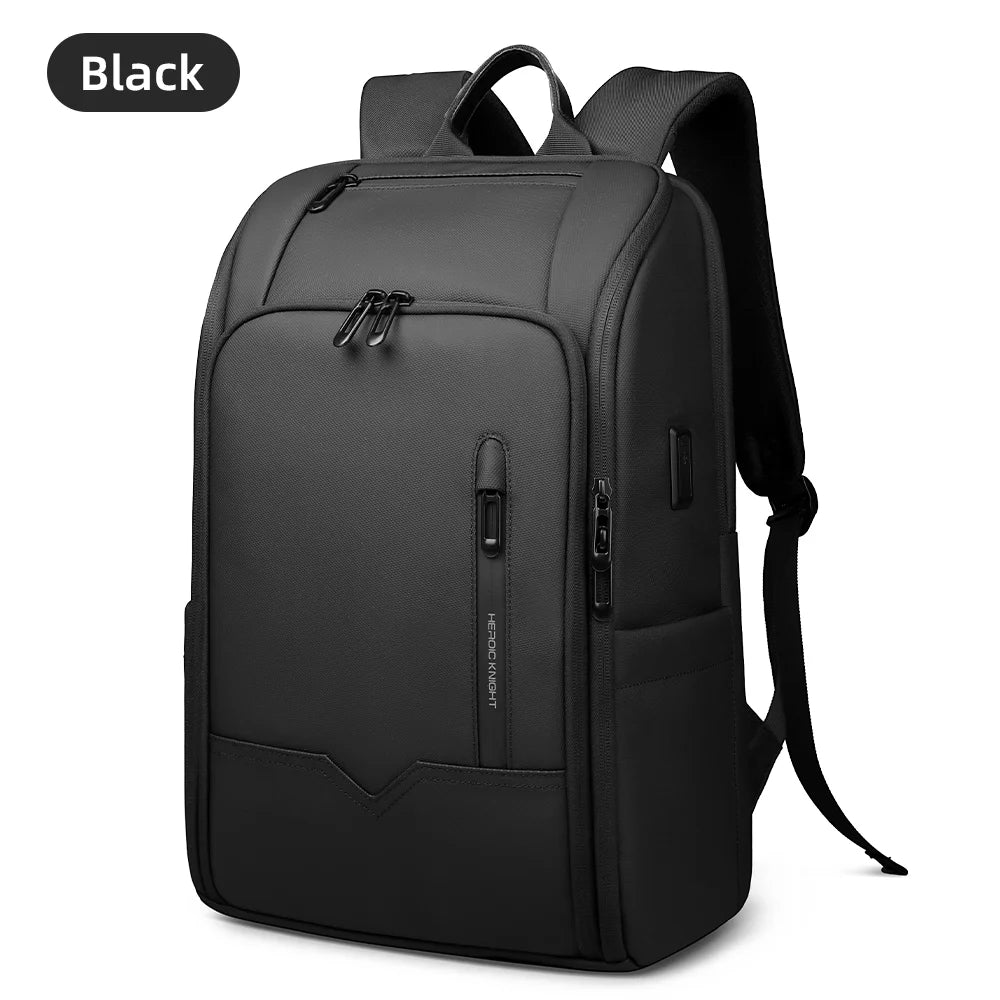 Heroic Knight Business Backpack Men Waterproof Large Capacity Work Trip Backpack Fashion Multifunctional Laptop Pack Fits 15.6"