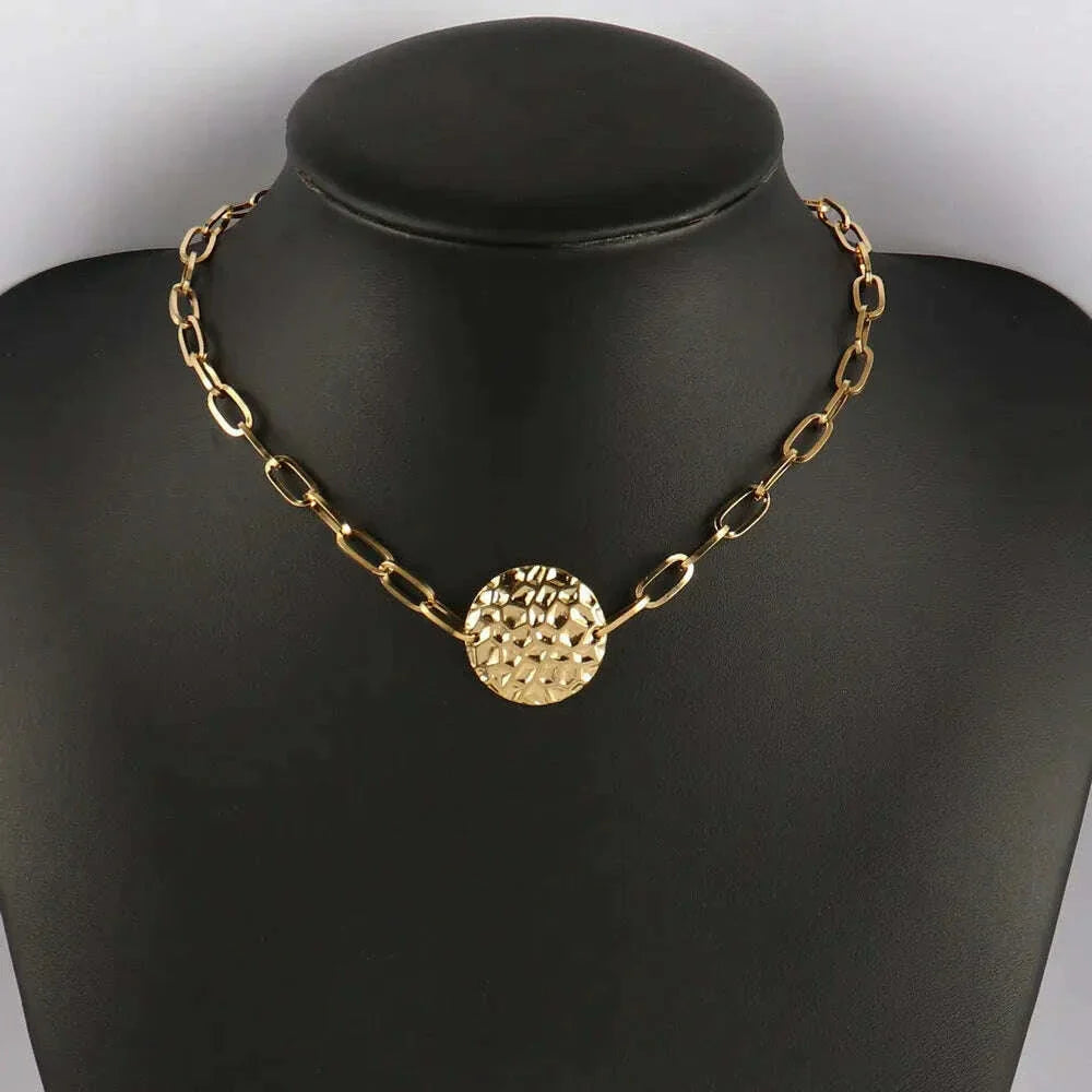 316L Stainless Steel Necklace For Women Choker Necklace Heart Clavicle Chain Necklaces Charm Heart Pendant Necklace Jewelry Gift