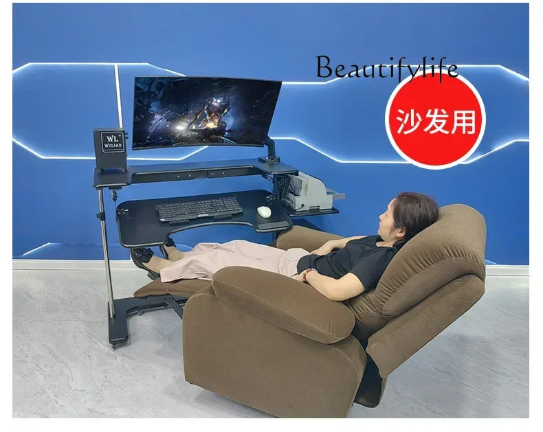 Computer desk bed notebook desktop computer desk bedside table lifting table lazy table cockpit suspension bracket - Kimlud