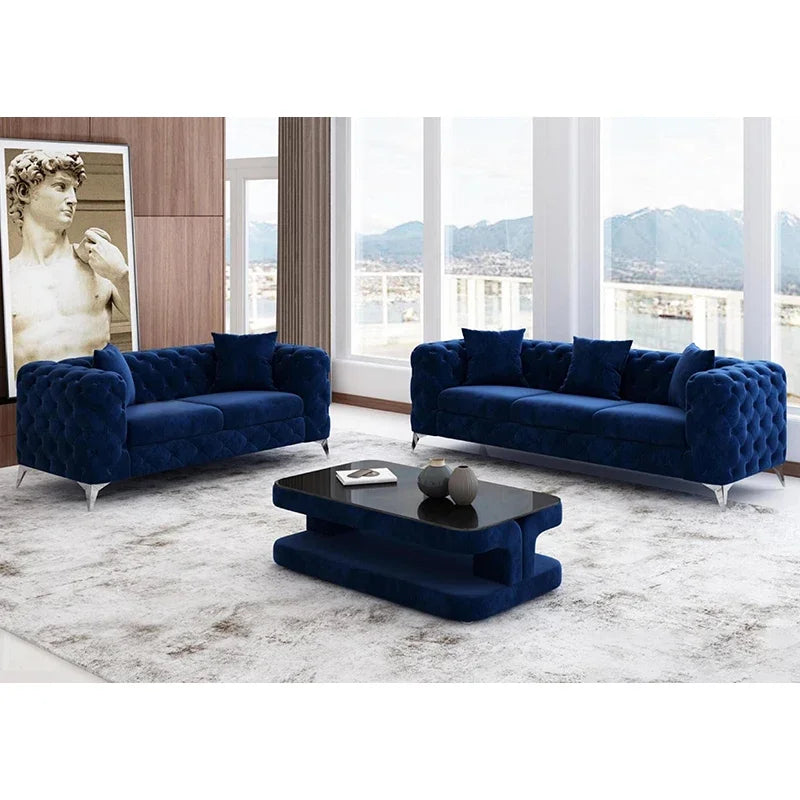 A Italian Design L Shape Corner Couch Living Room Luxury Sofa Set Home Furniture Modern Genuine Leather Chesterfield Sofa