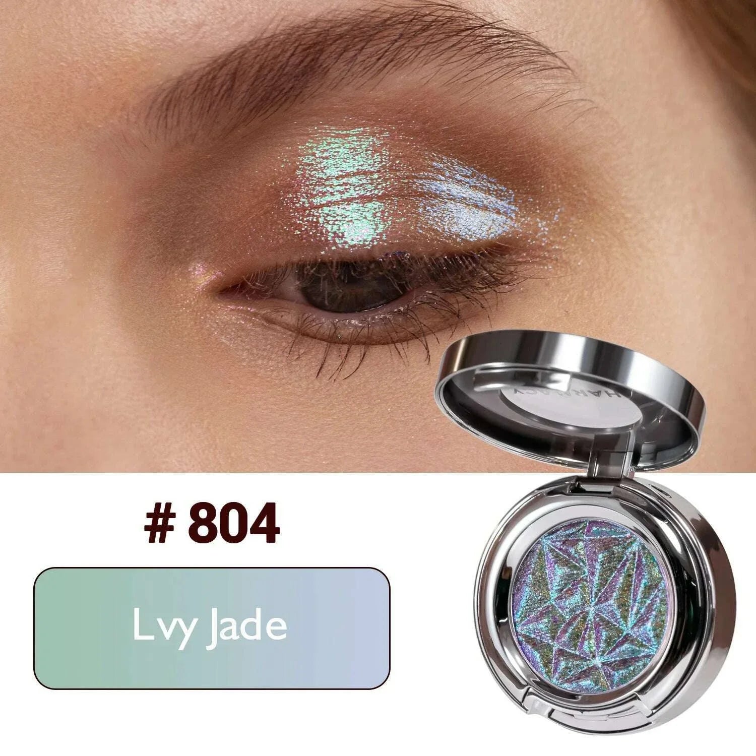 CHARMACY Optical Chameleon Shiny High Gloss Eyeshadow Palette Long Lasting Eye Glitter Pigment Professional Makeup For Women