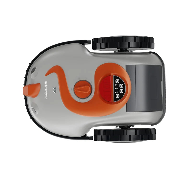 Cordless Lawnmower Robot Smart Grass Cutter Removable Battery 4.0Ah 200sqm Visual Sensor no Boundary Wire for Small Garden