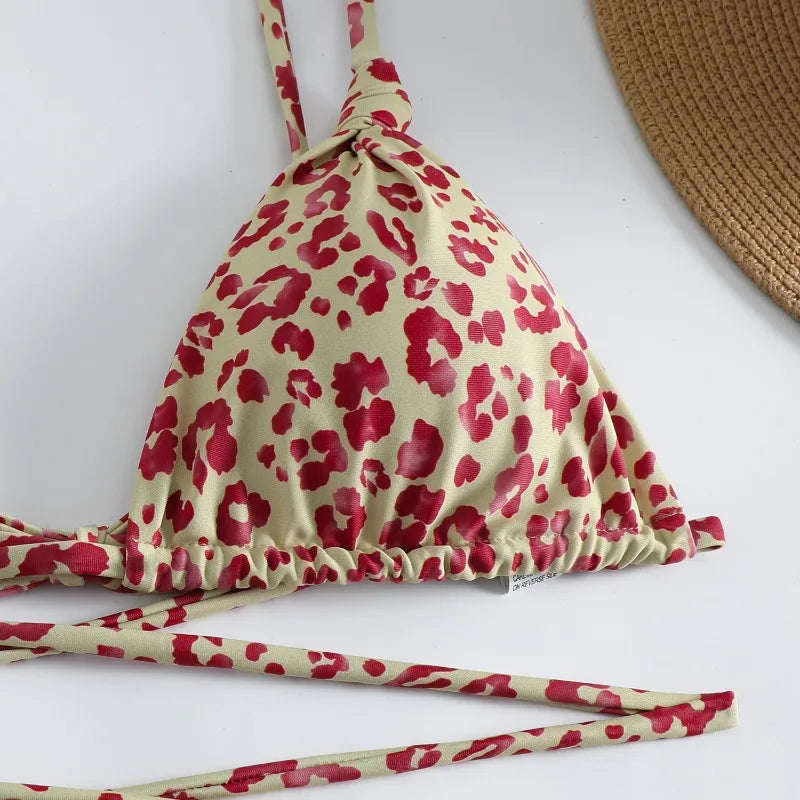 2024 Luxury Bikini Set Women Sexy Swimsuit High Cut Bandage Bikini Set Bathing Suit With Tassels Summer Brazilian Biquini