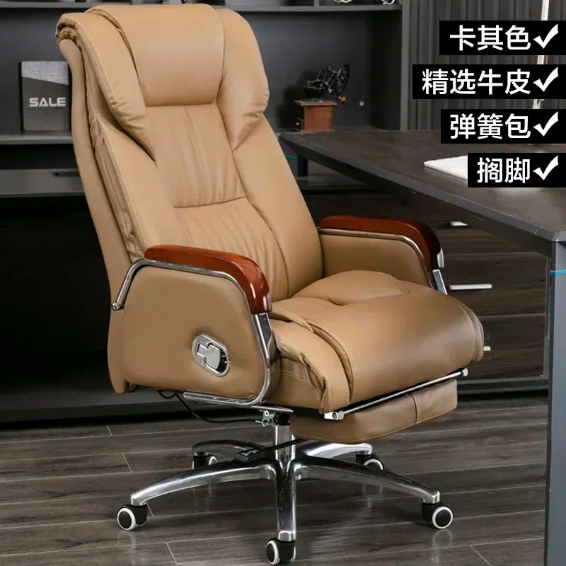 Retro Executive Leather Chair Armchairs Editor Choises Fashion Aluminium Office Chair Working Relax Silla Escritorio |...