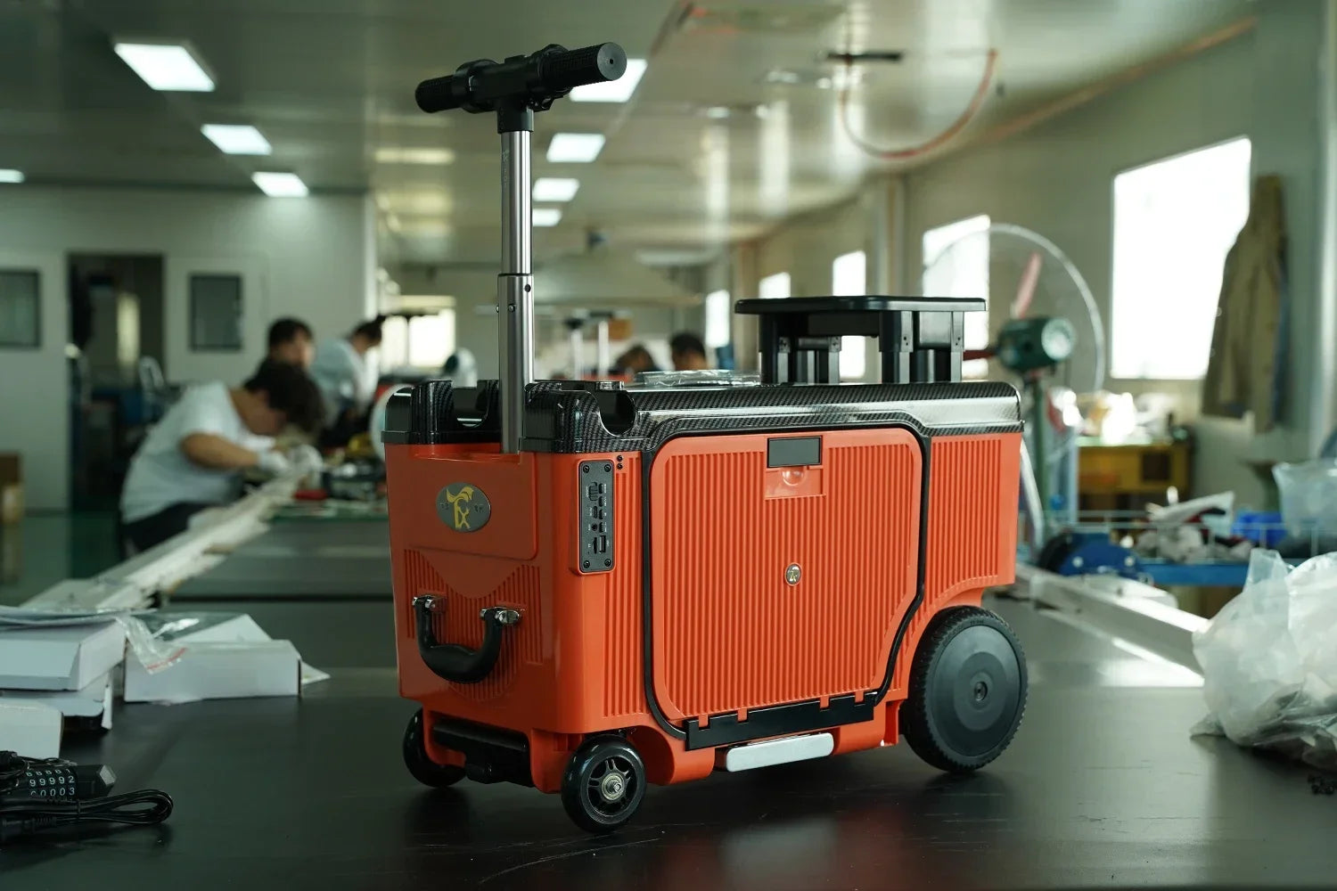 Luggage Travel Suitcase TravelSmart Riding Boarding Bag Elderly Scooter 20-Inch Electric Luggage Multi-Function Trolley...