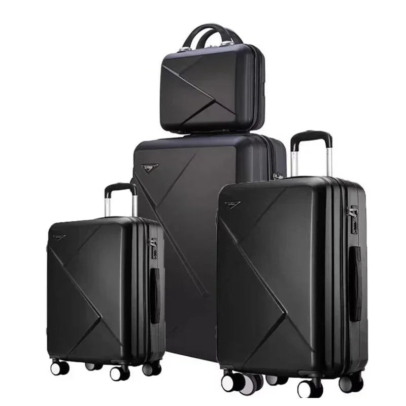 Vescovo Spinner ABS Travel Suitcase Set Hardside Trolley Case Luggage Sets 4pcs