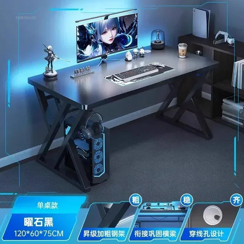 Nordic Computer Desks for Internet Cafe Gaming Desks Bedroom Study Reading Table Simple E-sports Table for Home Office Furniture