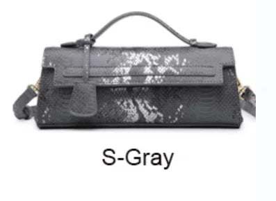 Classic Elegant Ostrich Women Clutch Bag Python Handbags Ladies Tote Bag Fashion Tote Purse Female Messenger Shoulder Bag