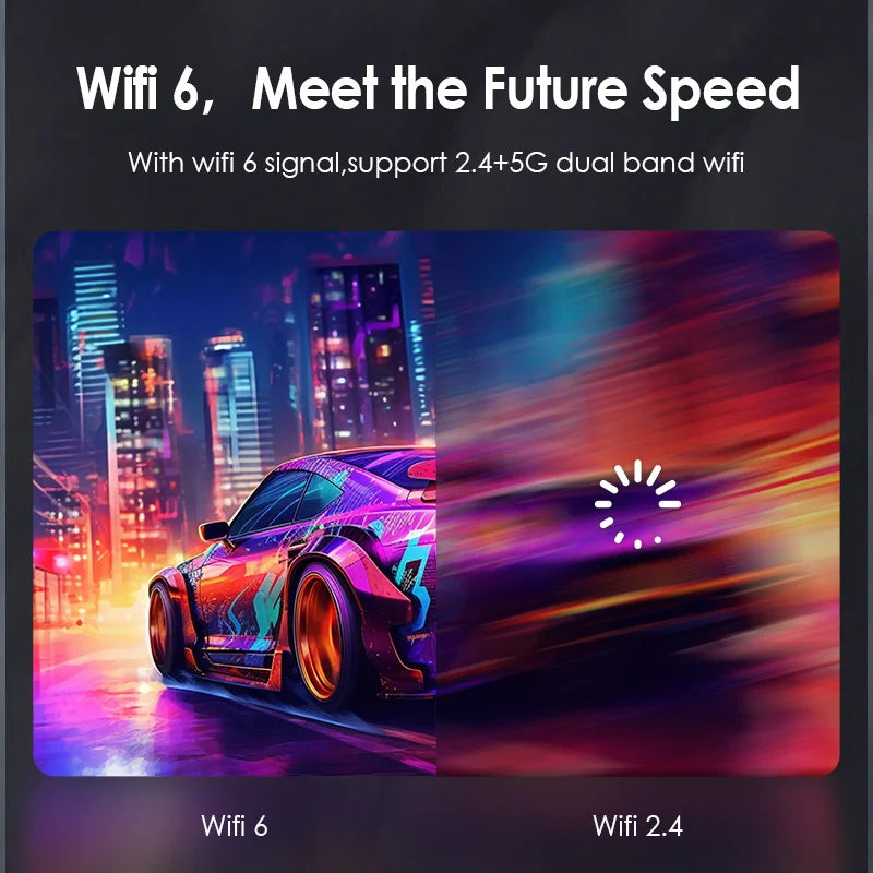 CAIWEI 4K Beam Projectors for Movie Auto Focus Correction Smart Android Wifi 1080P Full HD Home Theater Projector Global Version - Kimlud