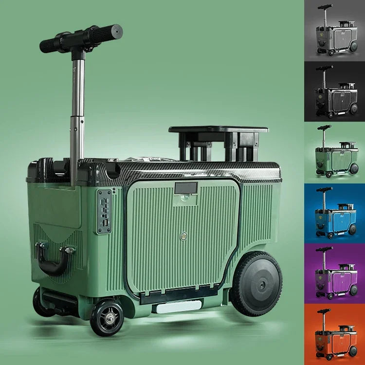 Smart Riding Boarding Bag Elderly Scooter 20-Inch Electric Luggage Multi-Function Trolley Suitcase | Kimlud Luxury Bag