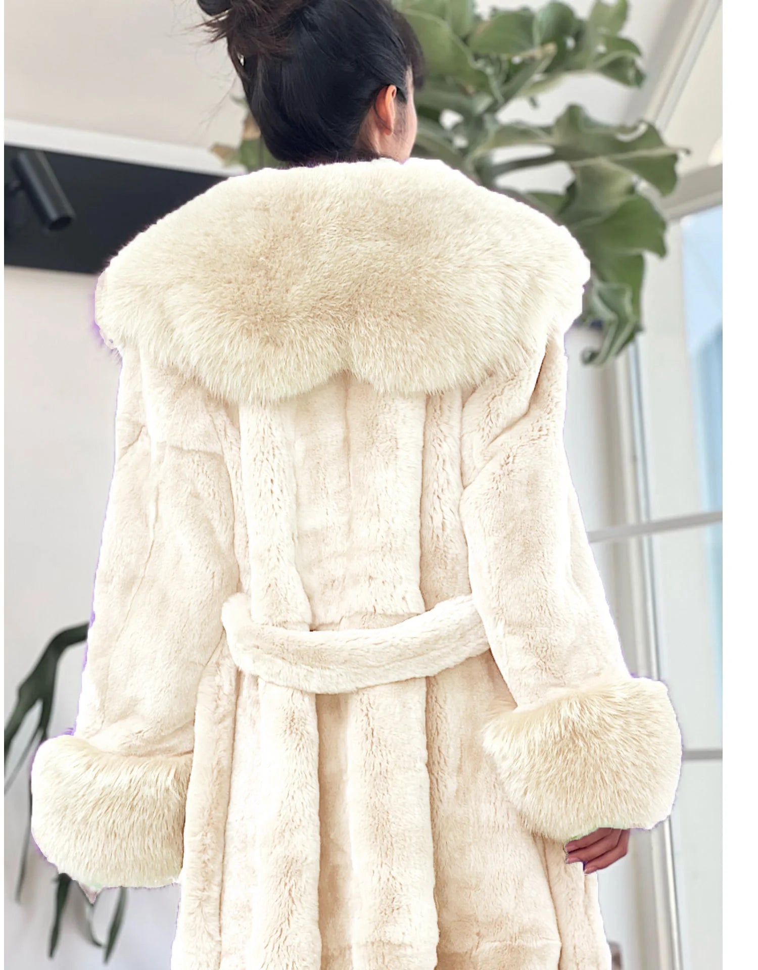 2024 Long Mink Coats Women Fur Coats Winter Outwear Faux Fur Jacket Female Long Sleeve Ladies Casual Oversize Fur Coat Parkas